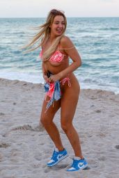 Tana Mongeau in a Pink Bikini in Miami Beach 02/22/2021