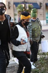 Teyana Taylor at 208 Rodeo Restaurant in Beverly Hills 02/18/2021