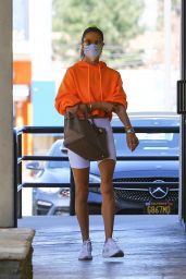 Alessandra Ambrosio in Casual Outfit in Los Angeles 03/16/2021