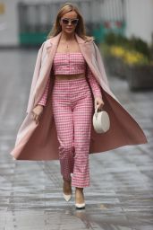 Amanda Holden Wears Gingham Top and Trousers 03/03/2021