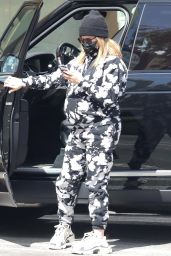 Ashley Tisdale in Comfy Tie-Dye Sweats - Beverly Hills 03/10/2021