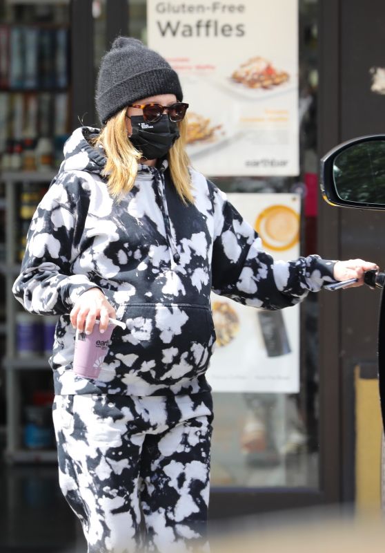 Ashley Tisdale in Comfy Tie-Dye Sweats - Beverly Hills 03/10/2021