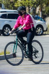 Bebe Rexha - Bike Ride at the Beach in Santa Monica 03/21/2021