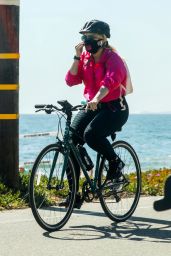 Bebe Rexha - Bike Ride at the Beach in Santa Monica 03/21/2021