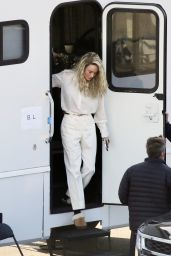 Brie Larson on a Film Set in Los Angeles 03/09/2021
