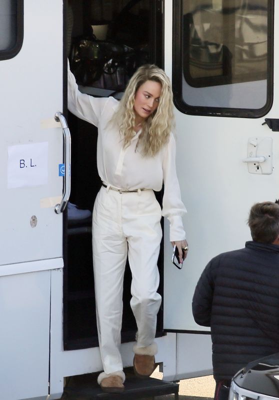 Brie Larson on a Film Set in Los Angeles 03/09/2021
