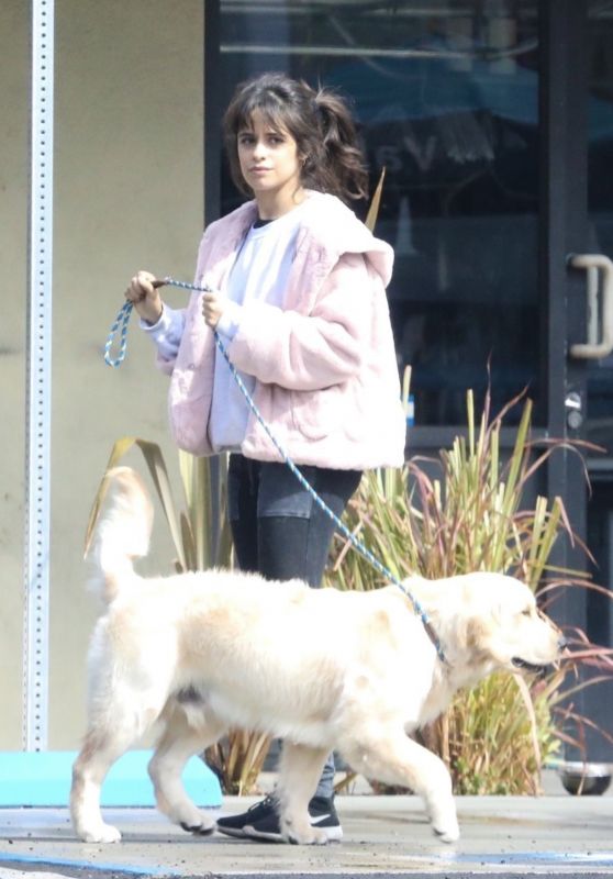  Camila Cabello - Walking Her Dog in Los Angeles 03/15/2021