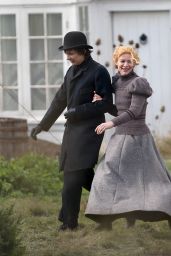 Claire Danes and Frank Dillane - "The Essex Serpent" Filming Set in London 03/16/2021
