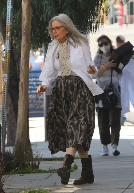 Diane Keaton - "Mack and Rita" Filming Set in Silver Lake 03/24/2021