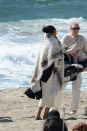 Elsa Hosk at the Beach in Malibu 03/21/2021