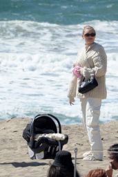 Elsa Hosk at the Beach in Malibu 03/21/2021