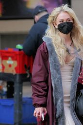 Emily Alyn Lind - "Gossip Girl" Filming Set in New York 03/23/2021