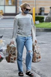 Emma Roberts - Grocery Shopping in Beverly Hills 03/01/2021