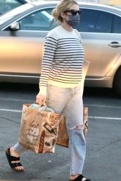 Emma Roberts - Grocery Shopping in Beverly Hills 03/01/2021