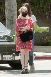 Emma Roberts - Shopping at Squaresville Vintage in Los Feliz 03/29/2021