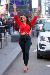 Estrella Nouri in Times Square in New York 03/28/2021