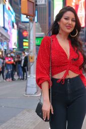 Estrella Nouri in Times Square in New York 03/28/2021