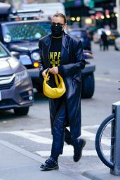 Irina Shayk in All Leather - New York 03/04/2021