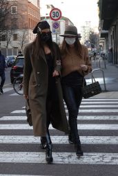 Irina Shayk Looks Chic in a Versace Getup in Milan 03/01/2021
