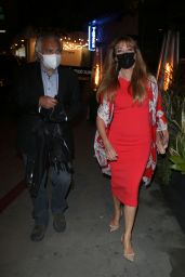Jane Seymour in a Red Dress - Los Angeles 03/27/2021