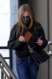 Jennifer Aniston - Leaving a Hair Salon in Beverly Hills 03/15/2021