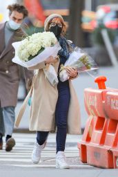 Jessica Chastain - Shopping For Flowers in NY 03/14/2021