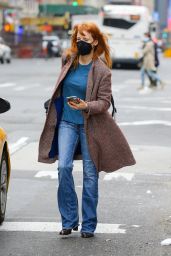Jessica Chastain - Taking a Cab in NY 03/24/2021
