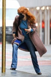Jessica Chastain - Taking a Cab in NY 03/24/2021