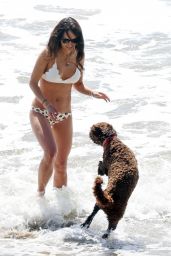 Jordana Brewster in a Bikini on the Beach in Santa Monica 03/20/2021