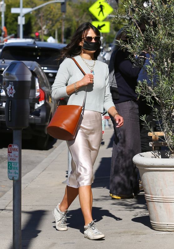 Jordana Brewster in Casual Outfit - Brentwood 03/01/2021