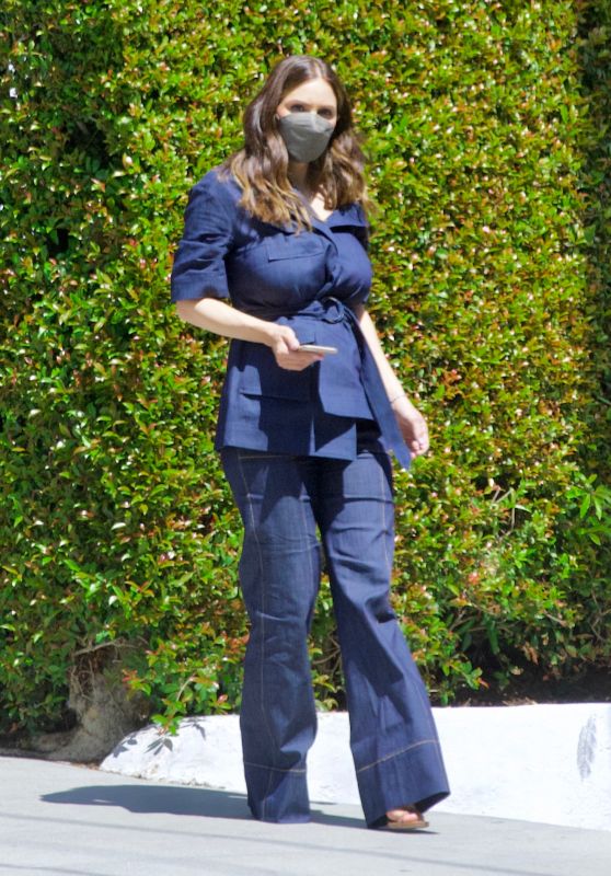 Katharine McPhee Wearing Double Denim - Los Angeles 03/22/2021
