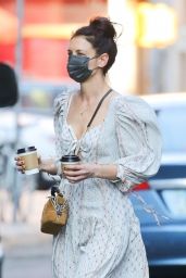 Katie Holmes at Cafe Belle in NYC 03/10/2021