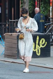 Katie Holmes at Cafe Belle in NYC 03/10/2021