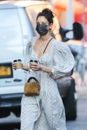 Katie Holmes at Cafe Belle in NYC 03/10/2021