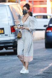 Katie Holmes at Cafe Belle in NYC 03/10/2021