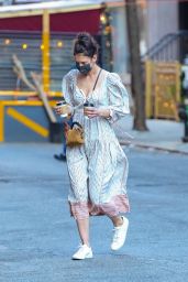 Katie Holmes at Cafe Belle in NYC 03/10/2021