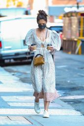 Katie Holmes at Cafe Belle in NYC 03/10/2021