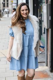 Kelly Brook - Arriving For Her Heart FM Show in London 03/16/2021