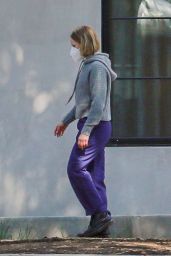 Kristen Bell - Checks in on Her New House Currently Under Construction in Los Feliz 03/13/2021