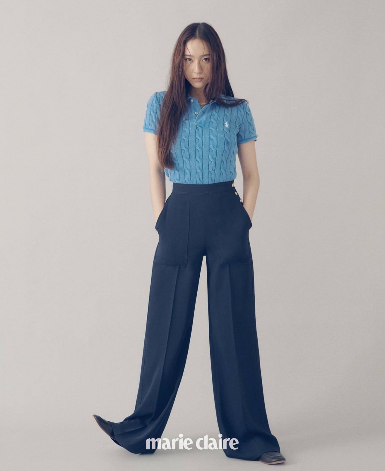 Krystal Jung in Polo Ralph Lauren - Photoshoot Marie Claire Magazine Korea  April 2021 • CelebMafia