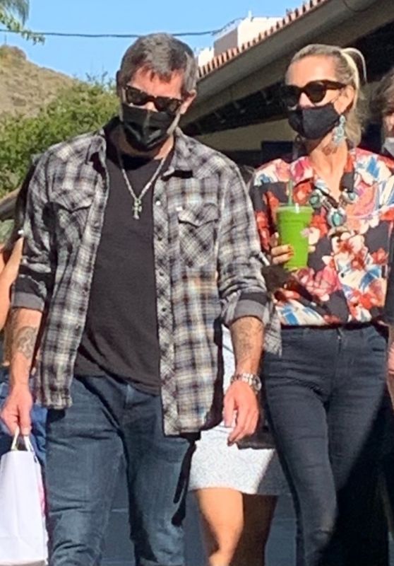 Laeticia Hallyday and Jalil Lespert - Out in Malibu 03/21/2021