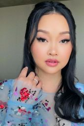 Lana Condor – Dressed for the Golden Globes 2021