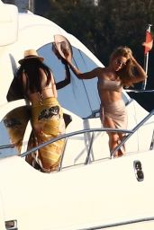 Lisa Hochstein on a Yacht in Miami 03/28/2021
