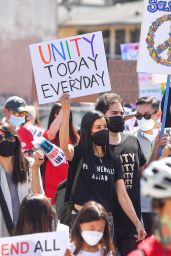 Lisa Ling - "Unity Today and Everyday" Rally in Koreatown Los Angeles 03/27/2021