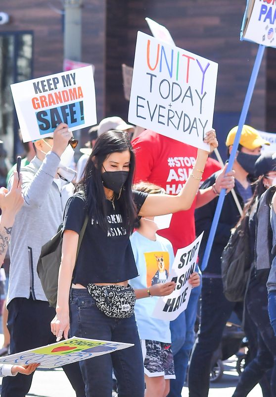 Lisa Ling - "Unity Today and Everyday" Rally in Koreatown Los Angeles 03/27/2021