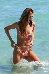 Lorena Rae in a Bikini at the Beach in Miami 03/27/2021