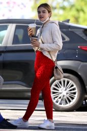 Lucy Hale in Tights - LA 03/28/2021