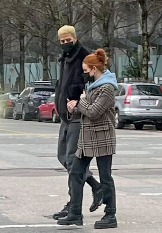 Madelaine Petsch With Boyfriend Miles Chamley-Watson - Vancouver 03/03/2021