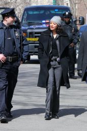 Marisa Ramirez - "Blue Bloods" Filming Set in Manhattan 03/21/2021