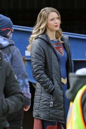 Melissa Benoist - "Supergirl" Set in Vancouver 03/05/2021